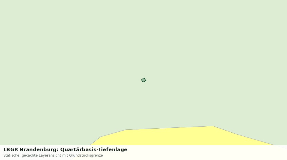 Statische Kartenansicht: LBGR Brandenburg: Quartärbasis-Tiefenlage