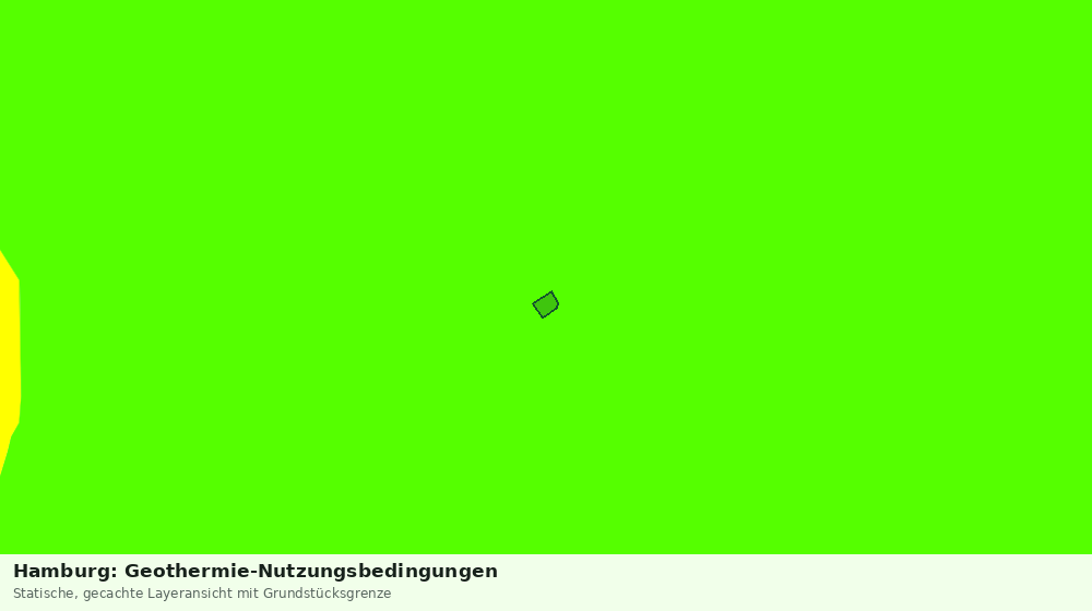 Statische Kartenansicht: Hamburg: Geothermie-Nutzungsbedingungen