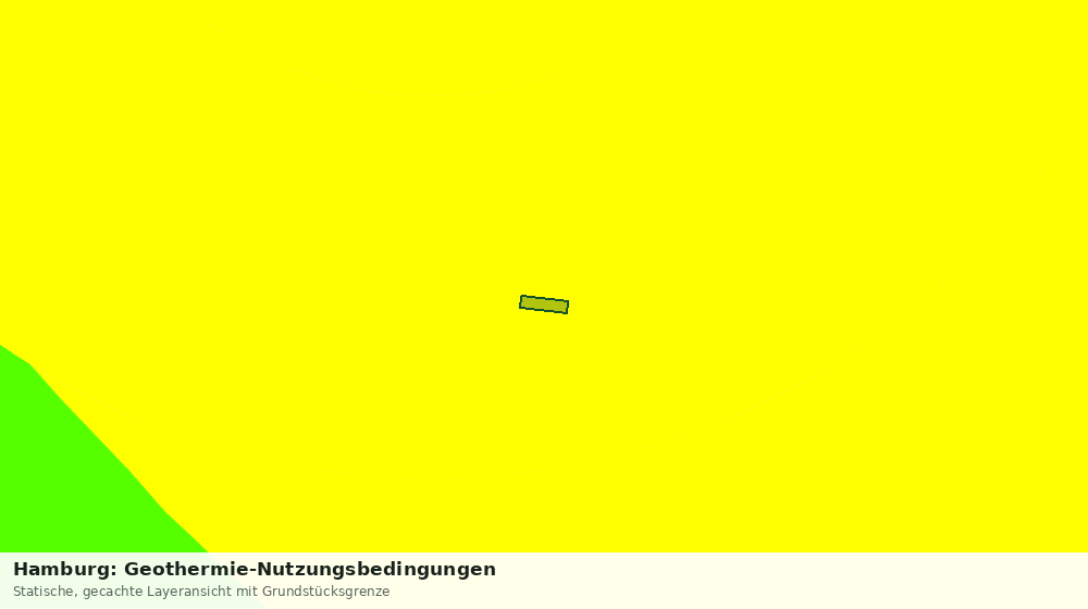 Statische Kartenansicht: Hamburg: Geothermie-Nutzungsbedingungen