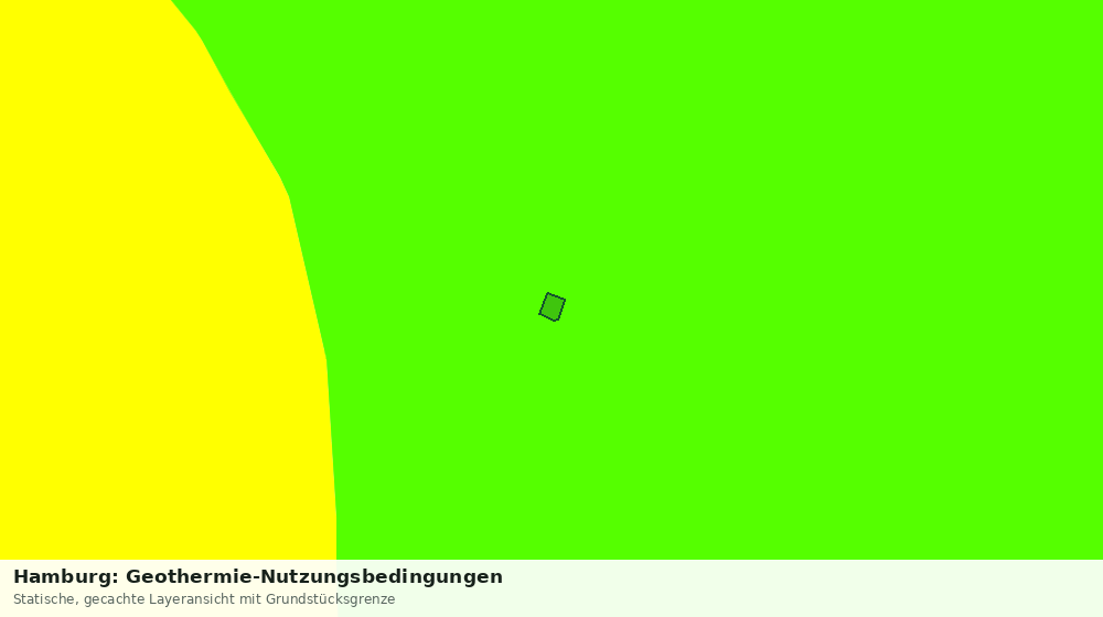 Statische Kartenansicht: Hamburg: Geothermie-Nutzungsbedingungen