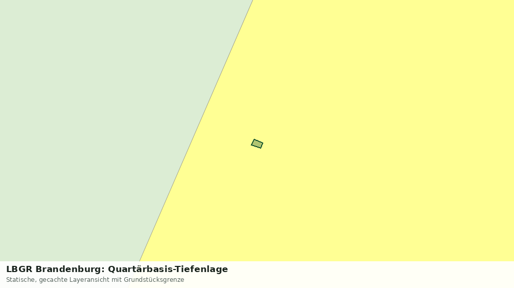 Statische Kartenansicht: LBGR Brandenburg: Quartärbasis-Tiefenlage