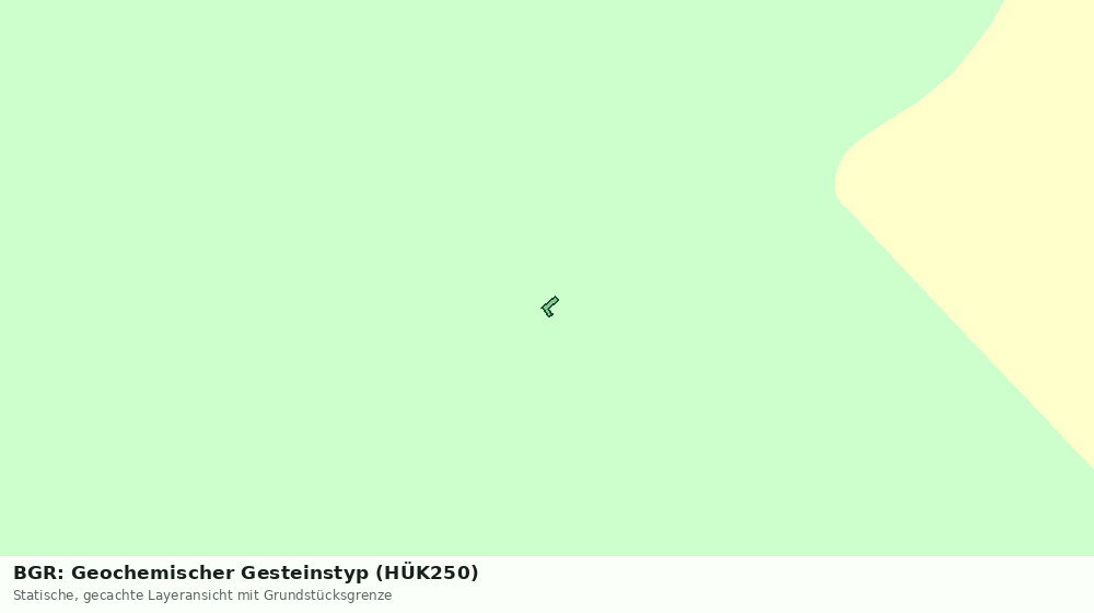 Statische Kartenansicht: BGR: Geochemischer Gesteinstyp (HÜK250)