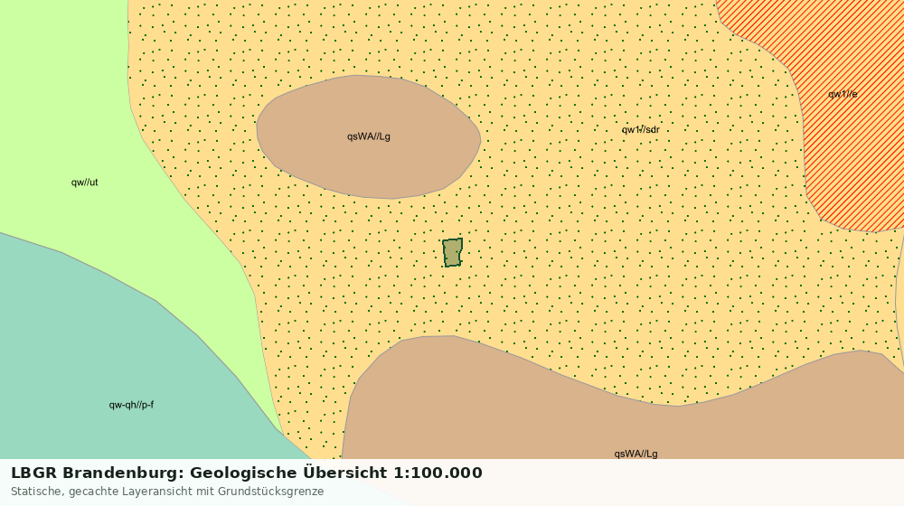 Statische Kartenansicht: LBGR Brandenburg: Geologische Übersicht 1:100.000