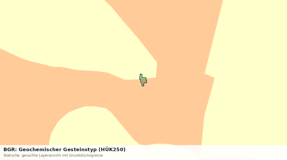 Statische Kartenansicht: BGR: Geochemischer Gesteinstyp (HÜK250)