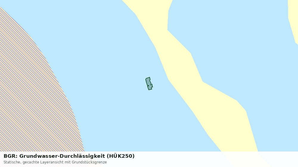 Statische Kartenansicht: BGR: Grundwasser-Durchlässigkeit (HÜK250)