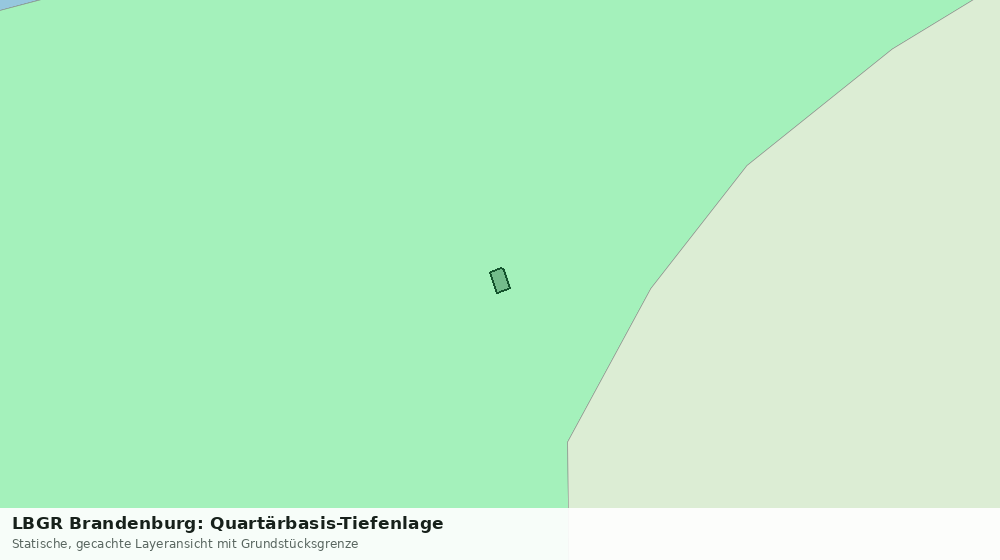 Statische Kartenansicht: LBGR Brandenburg: Quartärbasis-Tiefenlage