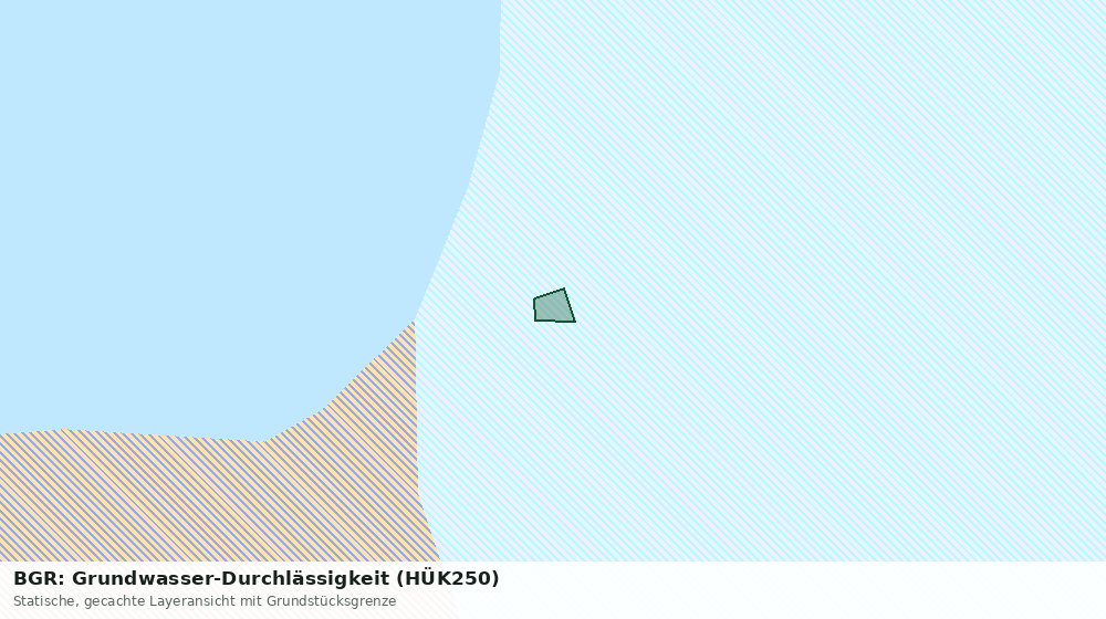 Statische Kartenansicht: BGR: Grundwasser-Durchlässigkeit (HÜK250)