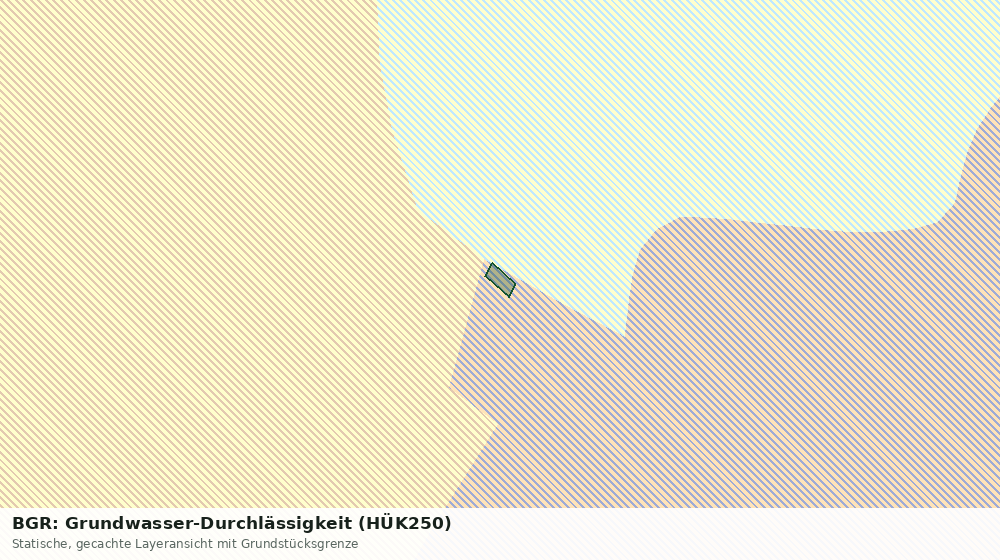 Statische Kartenansicht: BGR: Grundwasser-Durchlässigkeit (HÜK250)