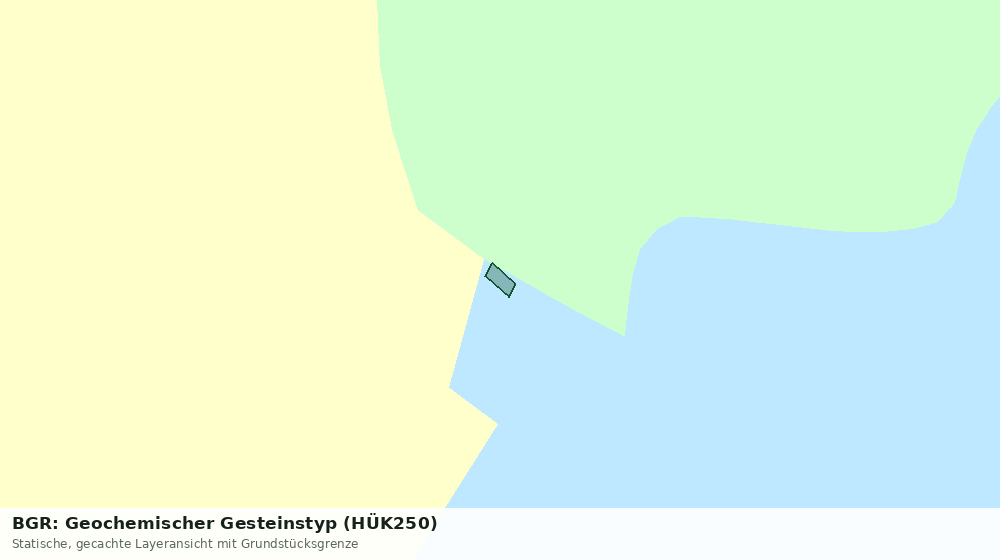 Statische Kartenansicht: BGR: Geochemischer Gesteinstyp (HÜK250)
