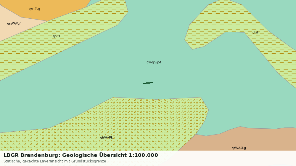 Statische Kartenansicht: LBGR Brandenburg: Geologische Übersicht 1:100.000