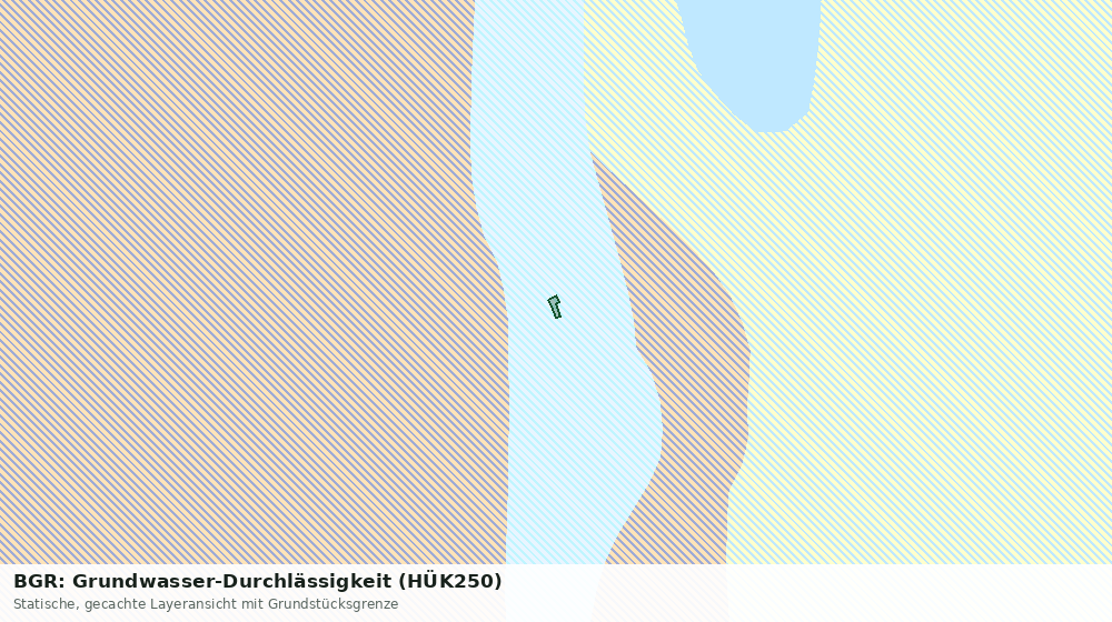 Statische Kartenansicht: BGR: Grundwasser-Durchlässigkeit (HÜK250)