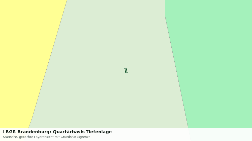 Statische Kartenansicht: LBGR Brandenburg: Quartärbasis-Tiefenlage