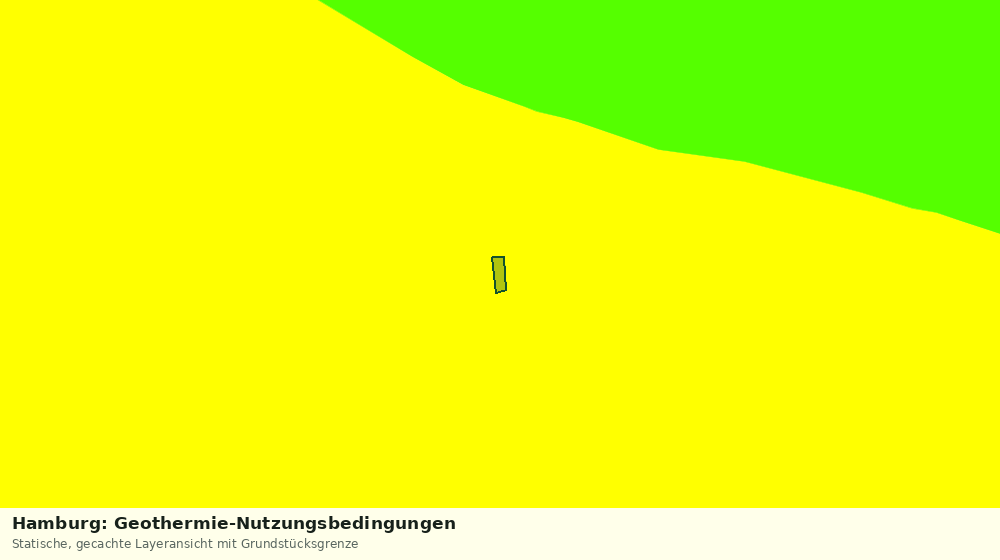 Statische Kartenansicht: Hamburg: Geothermie-Nutzungsbedingungen