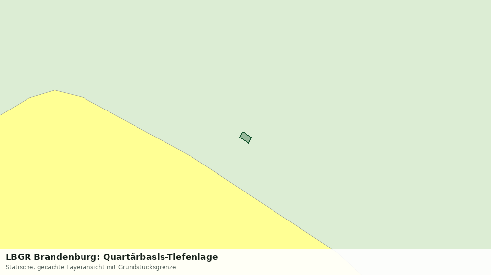 Statische Kartenansicht: LBGR Brandenburg: Quartärbasis-Tiefenlage