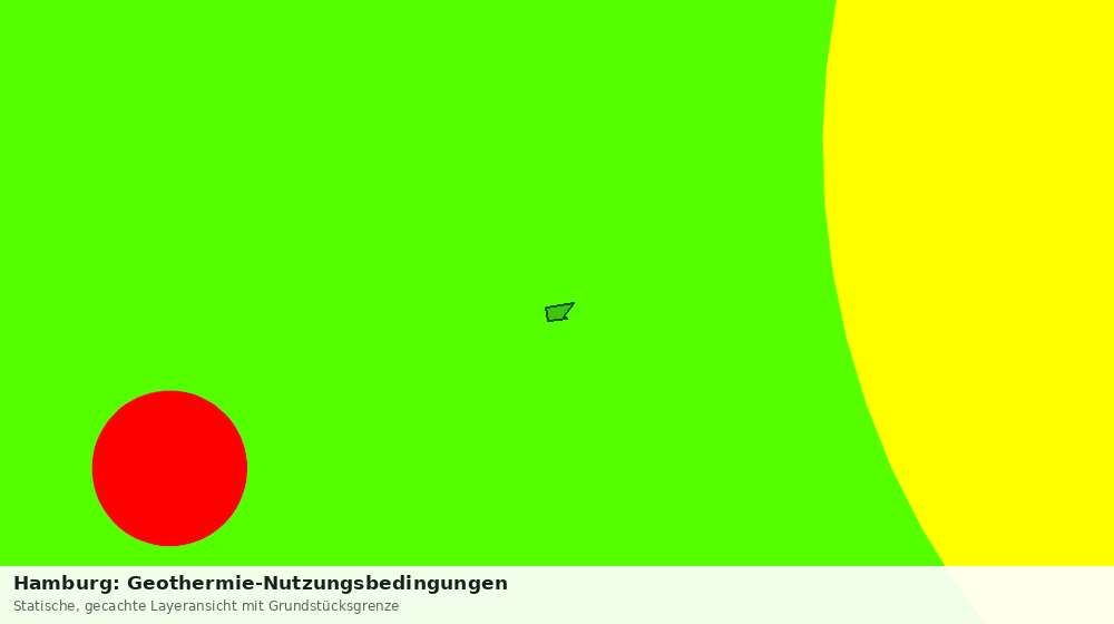 Statische Kartenansicht: Hamburg: Geothermie-Nutzungsbedingungen