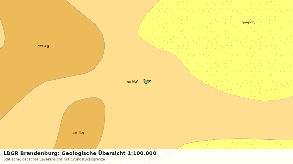 Statische Kartenansicht: LBGR Brandenburg: Geologische Übersicht 1:100.000