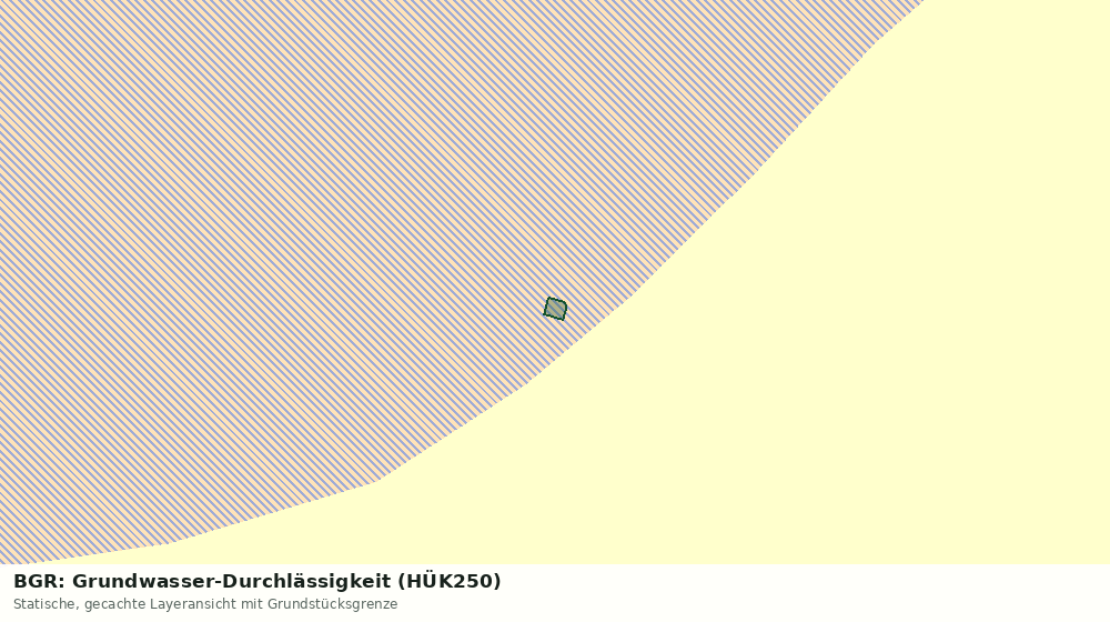 Statische Kartenansicht: BGR: Grundwasser-Durchlässigkeit (HÜK250)