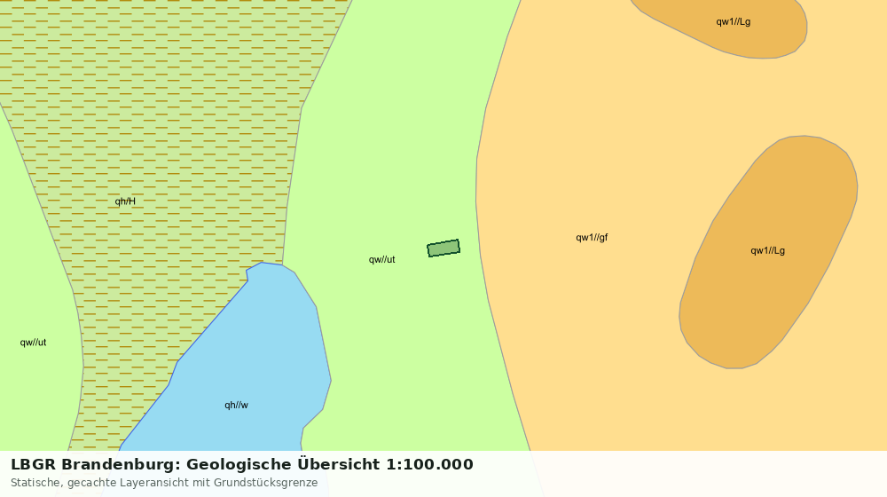Statische Kartenansicht: LBGR Brandenburg: Geologische Übersicht 1:100.000