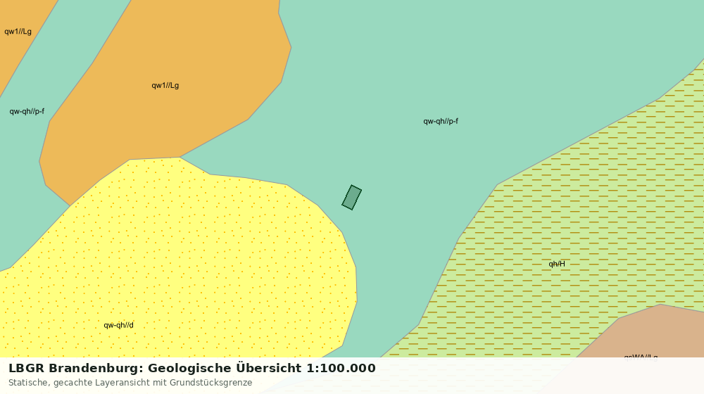 Statische Kartenansicht: LBGR Brandenburg: Geologische Übersicht 1:100.000