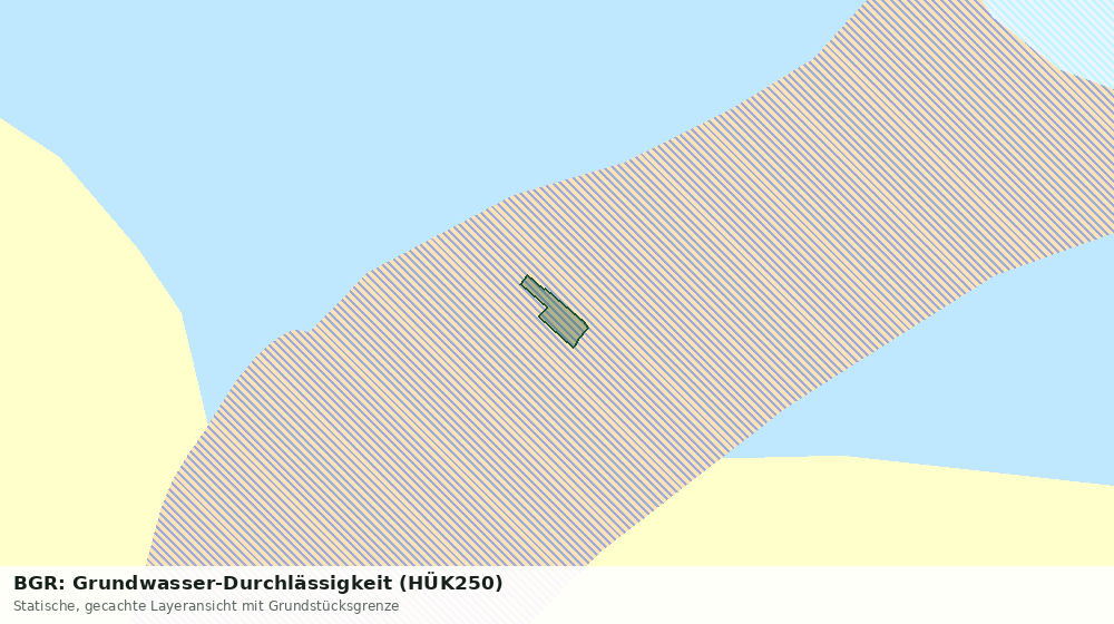 Statische Kartenansicht: BGR: Grundwasser-Durchlässigkeit (HÜK250)