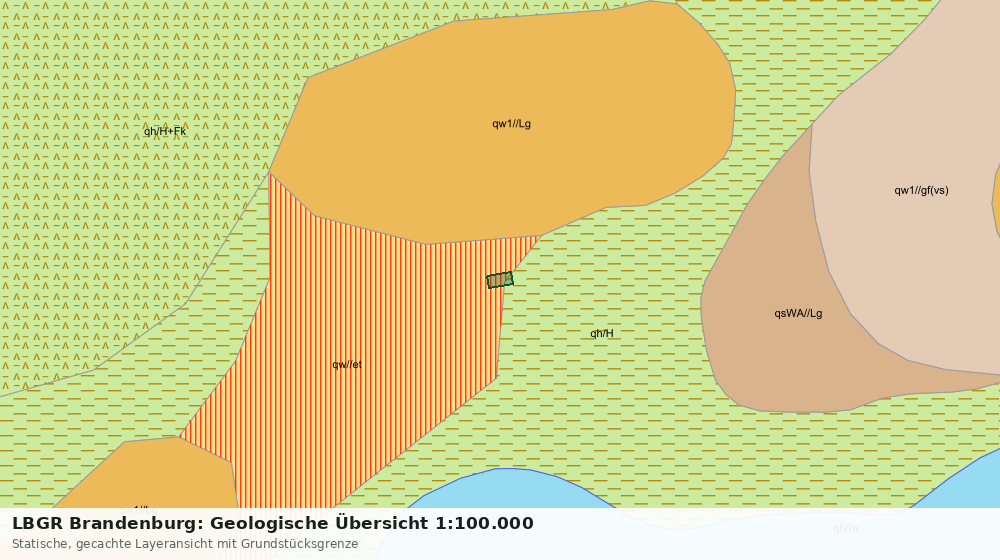 Statische Kartenansicht: LBGR Brandenburg: Geologische Übersicht 1:100.000