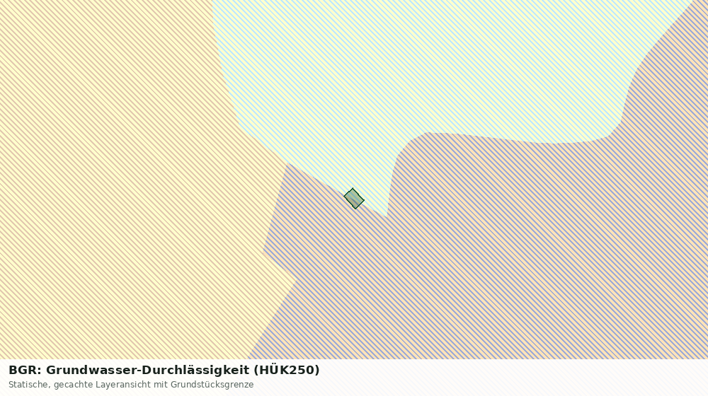 Statische Kartenansicht: BGR: Grundwasser-Durchlässigkeit (HÜK250)