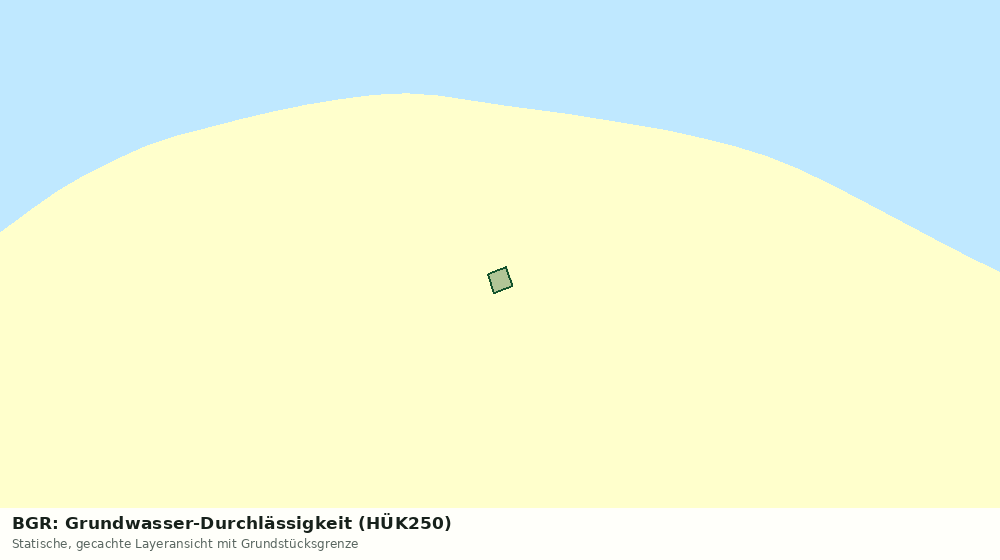 Statische Kartenansicht: BGR: Grundwasser-Durchlässigkeit (HÜK250)