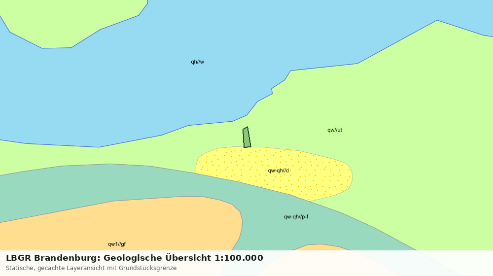 Statische Kartenansicht: LBGR Brandenburg: Geologische Übersicht 1:100.000