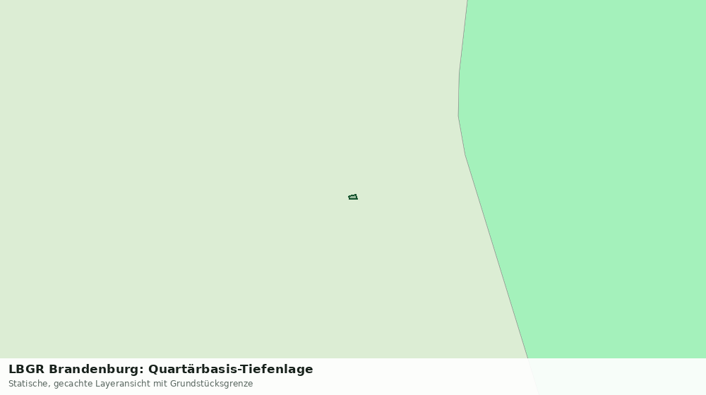 Statische Kartenansicht: LBGR Brandenburg: Quartärbasis-Tiefenlage
