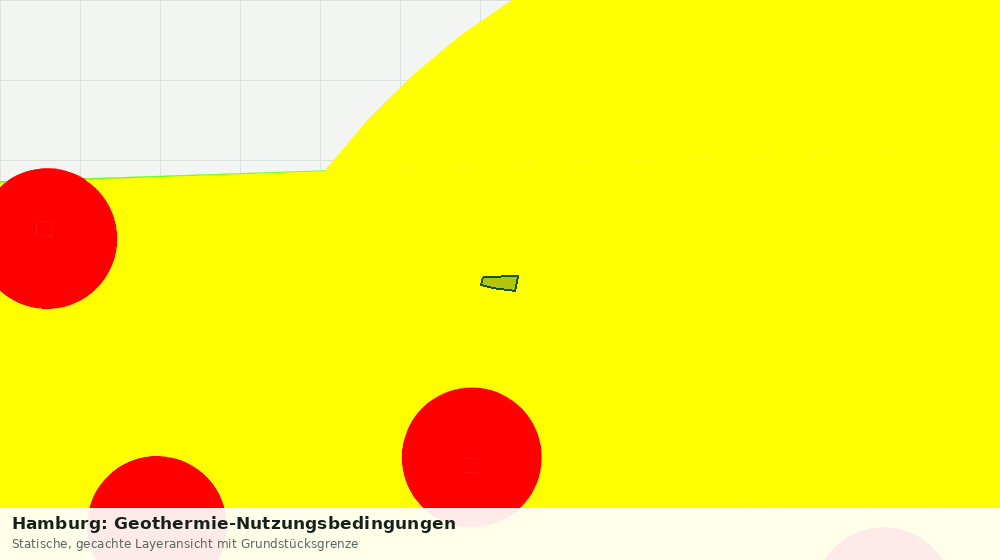 Statische Kartenansicht: Hamburg: Geothermie-Nutzungsbedingungen