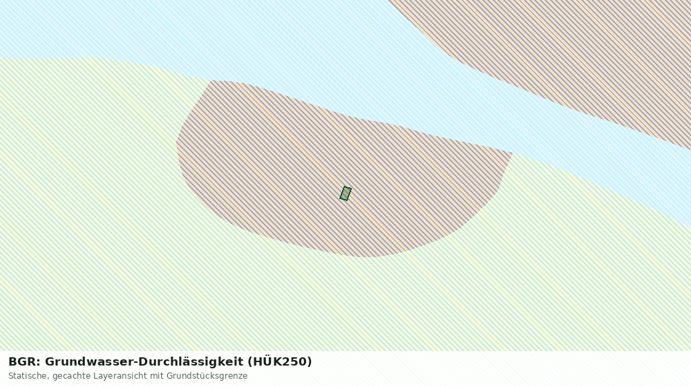 Statische Kartenansicht: BGR: Grundwasser-Durchlässigkeit (HÜK250)