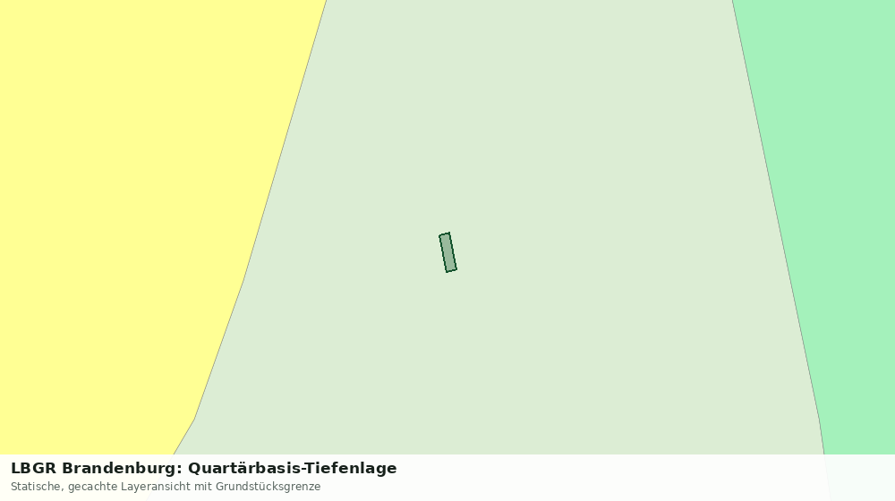 Statische Kartenansicht: LBGR Brandenburg: Quartärbasis-Tiefenlage