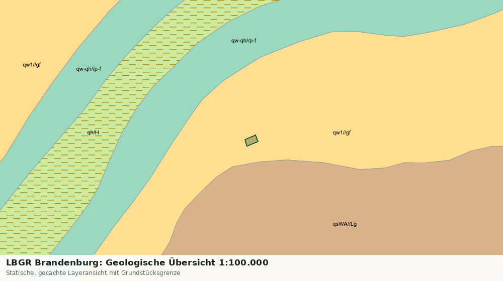 Statische Kartenansicht: LBGR Brandenburg: Geologische Übersicht 1:100.000