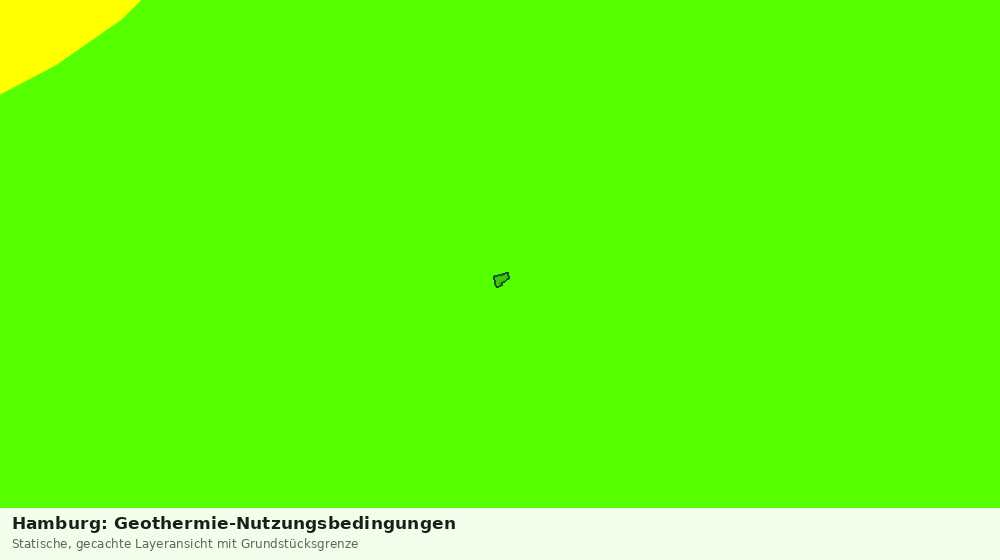 Statische Kartenansicht: Hamburg: Geothermie-Nutzungsbedingungen