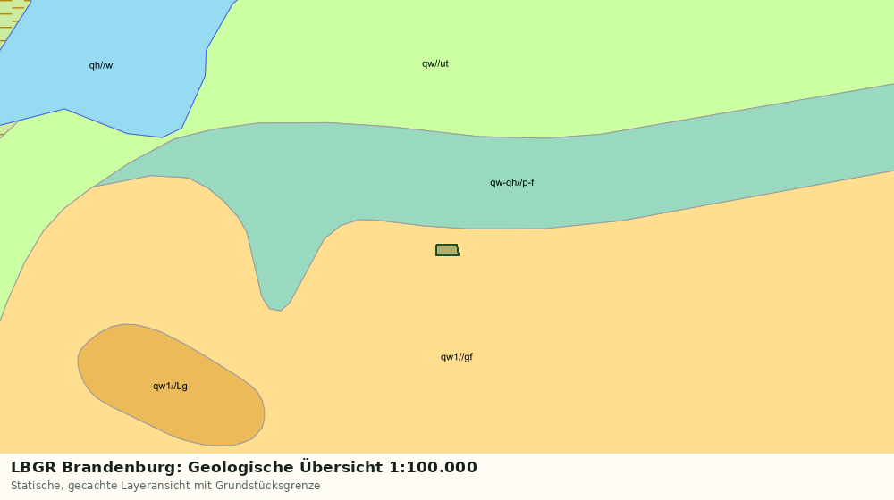 Statische Kartenansicht: LBGR Brandenburg: Geologische Übersicht 1:100.000