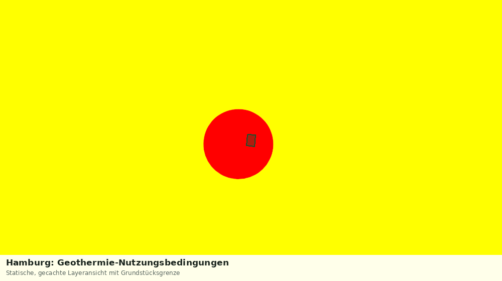 Statische Kartenansicht: Hamburg: Geothermie-Nutzungsbedingungen
