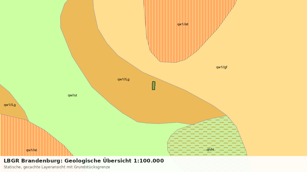 Statische Kartenansicht: LBGR Brandenburg: Geologische Übersicht 1:100.000