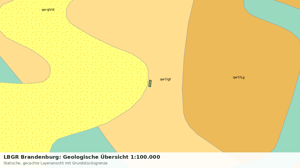 Statische Kartenansicht: LBGR Brandenburg: Geologische Übersicht 1:100.000