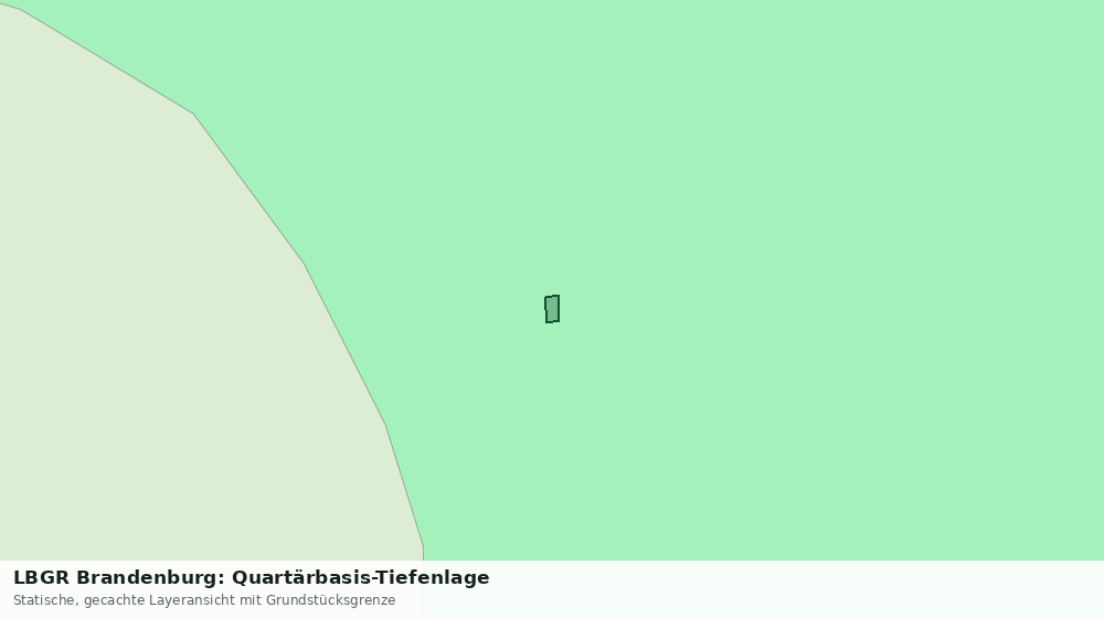 Statische Kartenansicht: LBGR Brandenburg: Quartärbasis-Tiefenlage