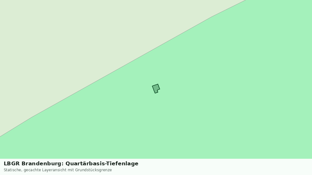 Statische Kartenansicht: LBGR Brandenburg: Quartärbasis-Tiefenlage