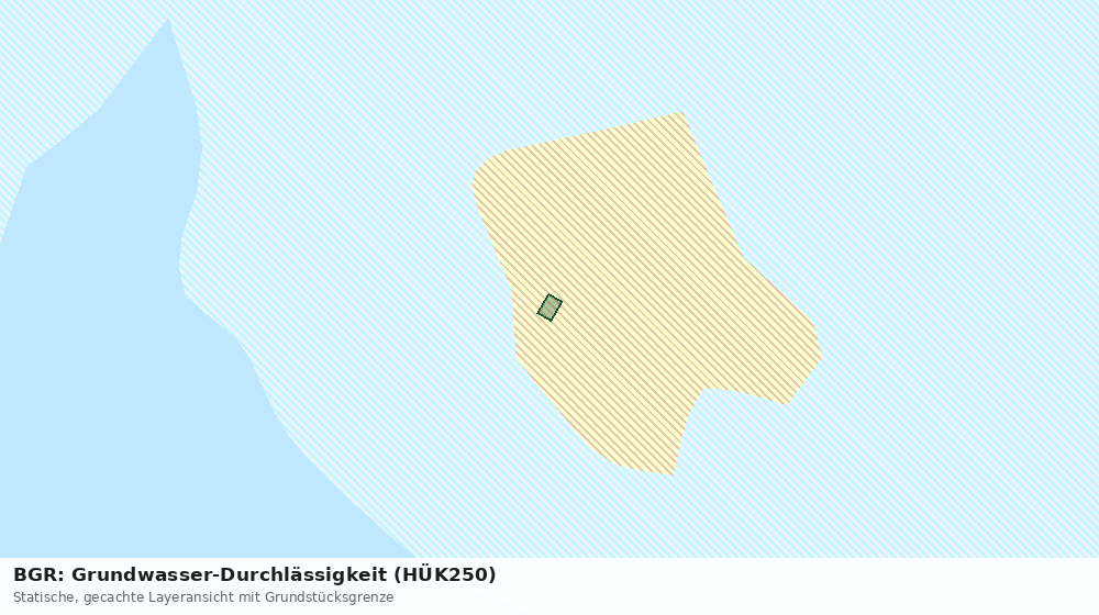 Statische Kartenansicht: BGR: Grundwasser-Durchlässigkeit (HÜK250)