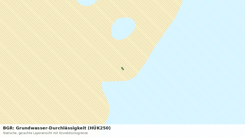Statische Kartenansicht: BGR: Grundwasser-Durchlässigkeit (HÜK250)