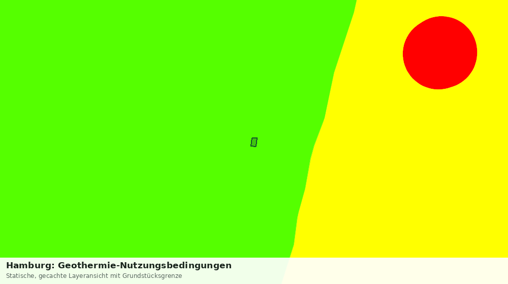 Statische Kartenansicht: Hamburg: Geothermie-Nutzungsbedingungen