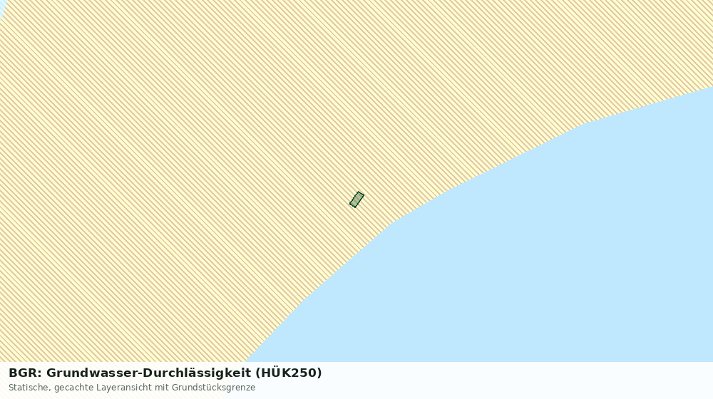 Statische Kartenansicht: BGR: Grundwasser-Durchlässigkeit (HÜK250)
