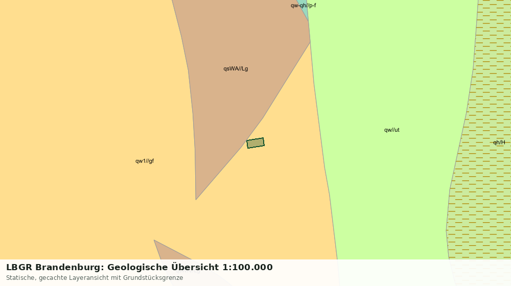 Statische Kartenansicht: LBGR Brandenburg: Geologische Übersicht 1:100.000