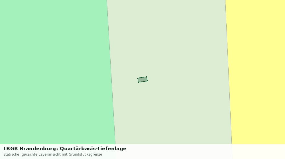 Statische Kartenansicht: LBGR Brandenburg: Quartärbasis-Tiefenlage