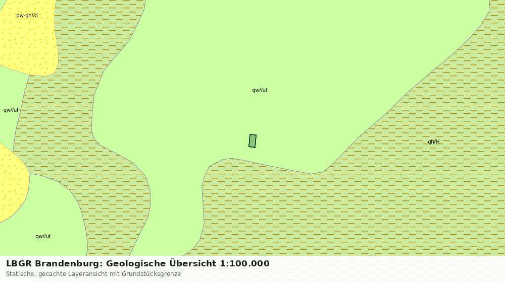Statische Kartenansicht: LBGR Brandenburg: Geologische Übersicht 1:100.000