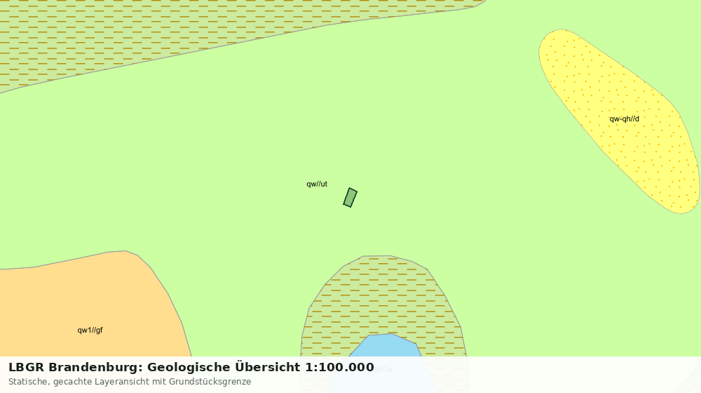 Statische Kartenansicht: LBGR Brandenburg: Geologische Übersicht 1:100.000