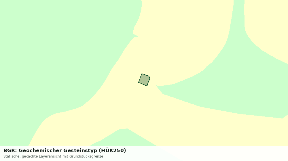 Statische Kartenansicht: BGR: Geochemischer Gesteinstyp (HÜK250)