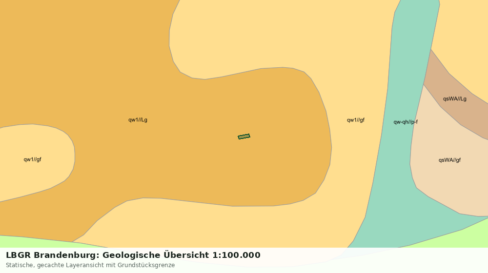 Statische Kartenansicht: LBGR Brandenburg: Geologische Übersicht 1:100.000